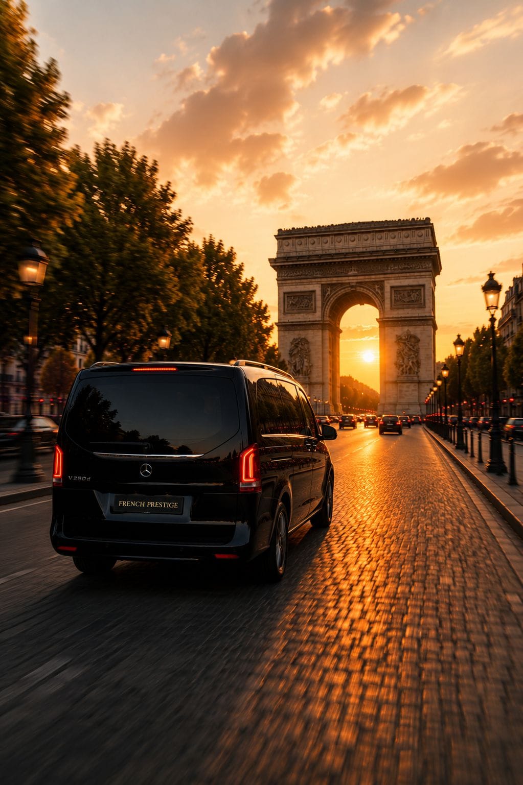 Expérience Paris Privée - Mercedes aux Champs-Élysées et Arc de Triomphe