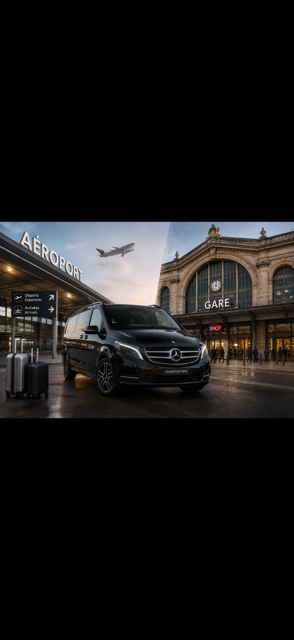 Transferts Premium - Mercedes aux gares et aéroports de Paris